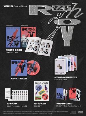 K-POP・アジア WHIB CD K-POP WHIB 3rd Single Album [Rush of Joy] CD+90p Book+P.Card+
