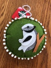Wool felt Christmas Ball Ornaments Shatterproof Tree Decorations-NEW-Ships N 24h
