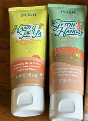 Perfectly Posh Hand It To Ya Hand Cream and Gettin  Handsy Scrub