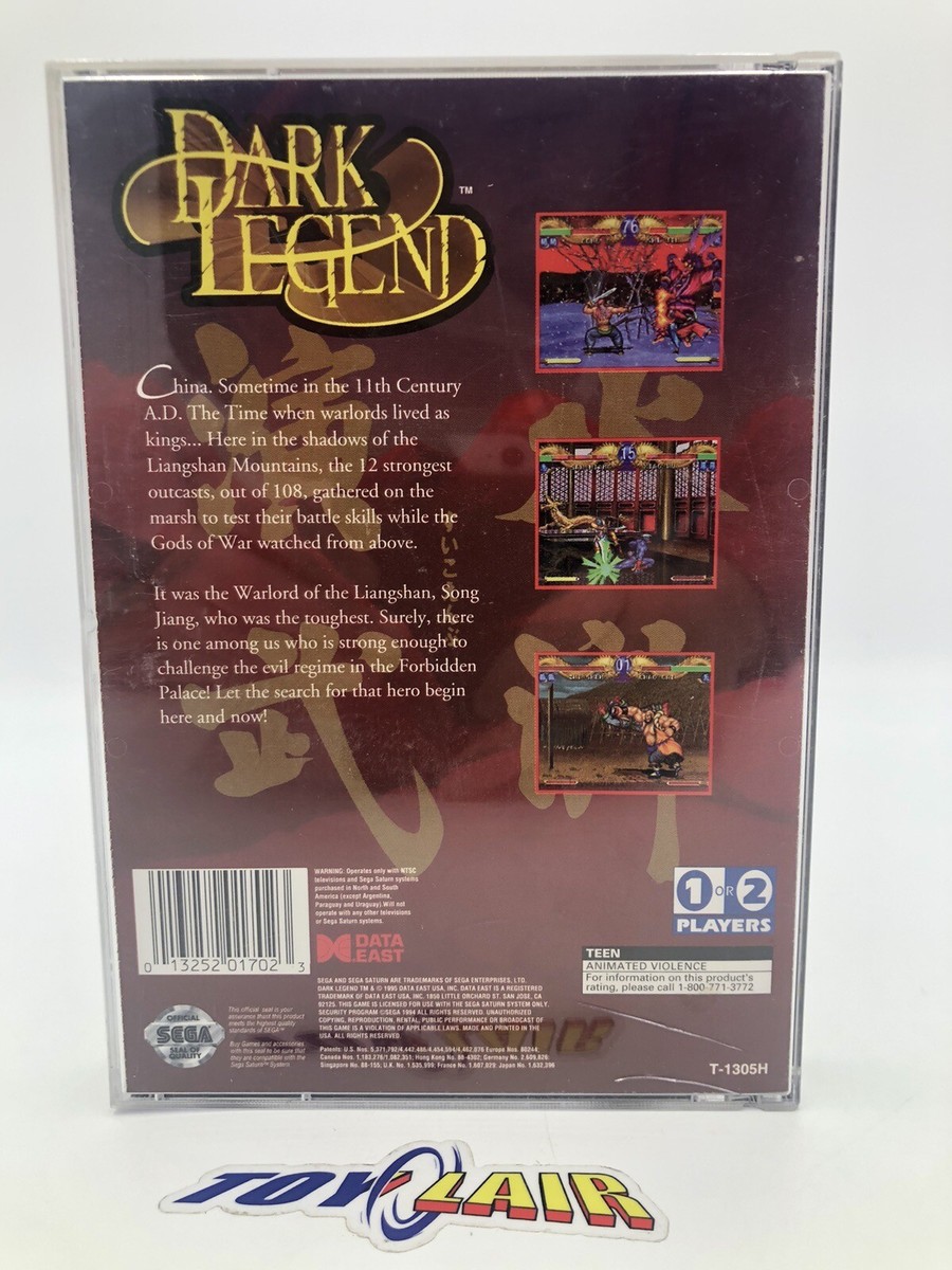 Dark Legend (Sega Saturn, 1995) Complete CIB Tested Working