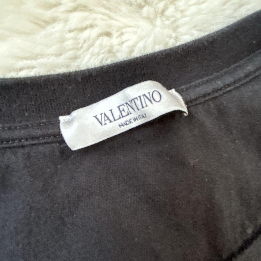 VALENTINO Short sleeve t-shirt rare design Black cotton 100% Good Size L For Men thumbnail 5