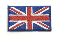 British Flag Patch Embroidered Iron On Applique UK Union Jack Britain England