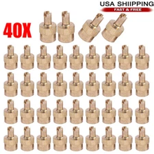40Pcs For Most Vehicles Schrader Valve Core Remover Tool Stem Caps w/ O-Rings US