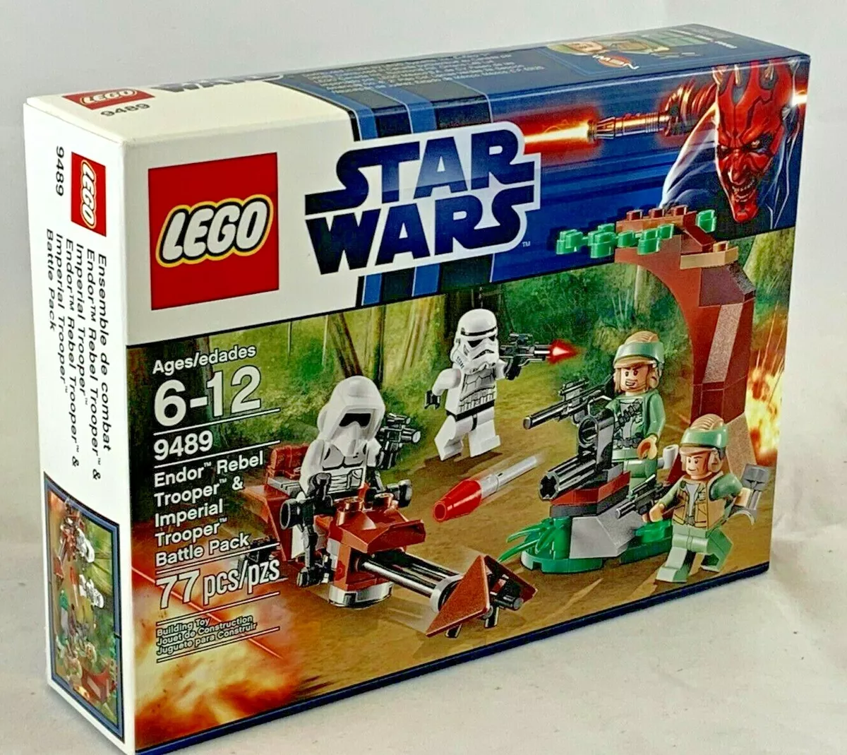 MIP 9489 LEGO Star Wars ENDOR REBEL IMPERIAL TROOPER BATTLE PACK 77 pc RETIRED