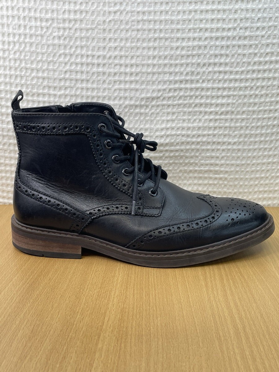 Moretti Black Label Birmingham Wingtip Boots Leather Men