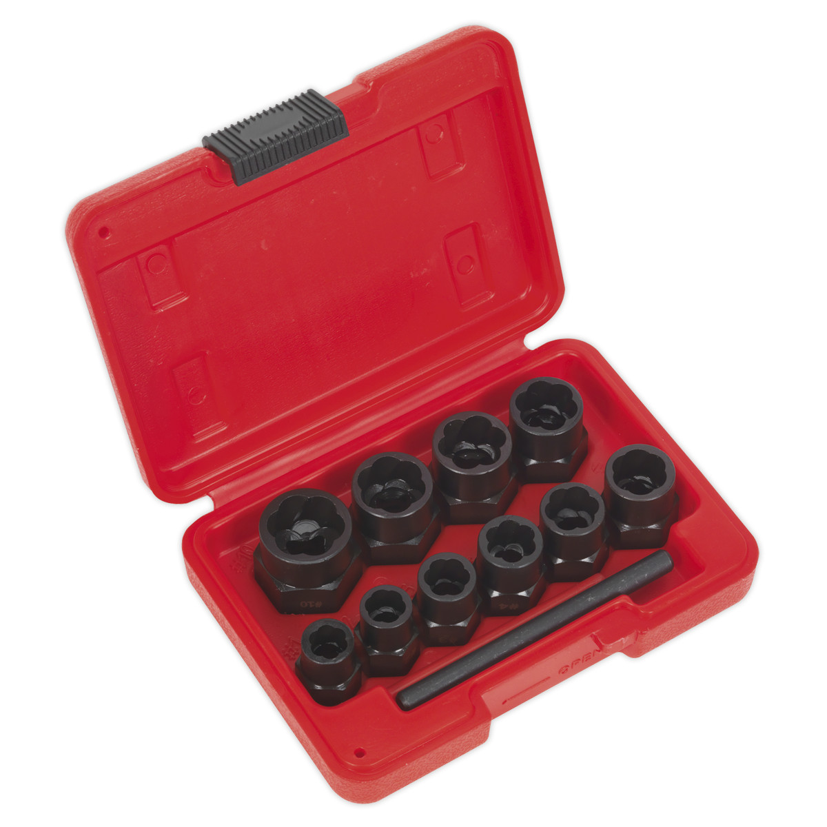 Sealey Bolt Extractor Set 11pc 3/8""Sq Drive or Spanner Garage Workshop DIY