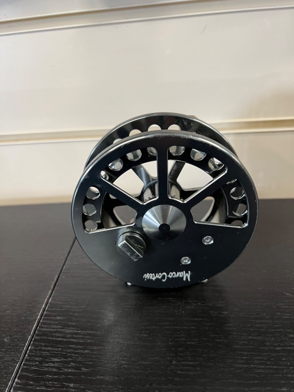 VINTAGE ANTIQUE FLY FISHING TACKLE MARCO CORTESI SILVER CENTRE PIN