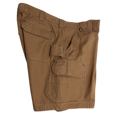 Duluth Trading Shorts Mens 42 Tan Fire Hose Cargo Thick 100% Cotton