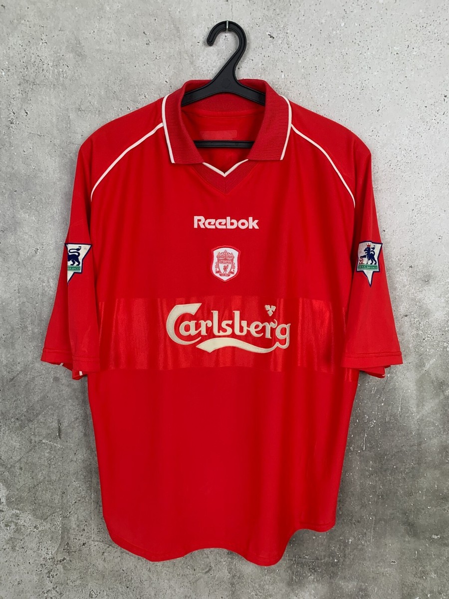 ウェア Liverpool 2000 2001 2002  LIVERPOOL 2000 2001 2002 HOME FOOTBALL SHIRT #8 HESKEY REEBOK