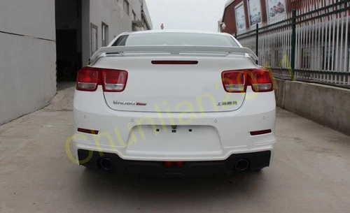 Unpainted Double Layer Spoiler Wing For 2011-2023 Chevy Chevrolet Malibu Sedan - Picture 4 of 8