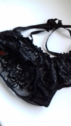 AGENT PROVOCATEUR RARE VINTAGE ICONIC BLACK CENDRILLON BRIEF 3 MEDIUM UK10 BNWT - Picture 6 of 8