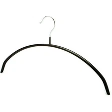Black Arched Non-Slip Metal Hanger (pack of 25)