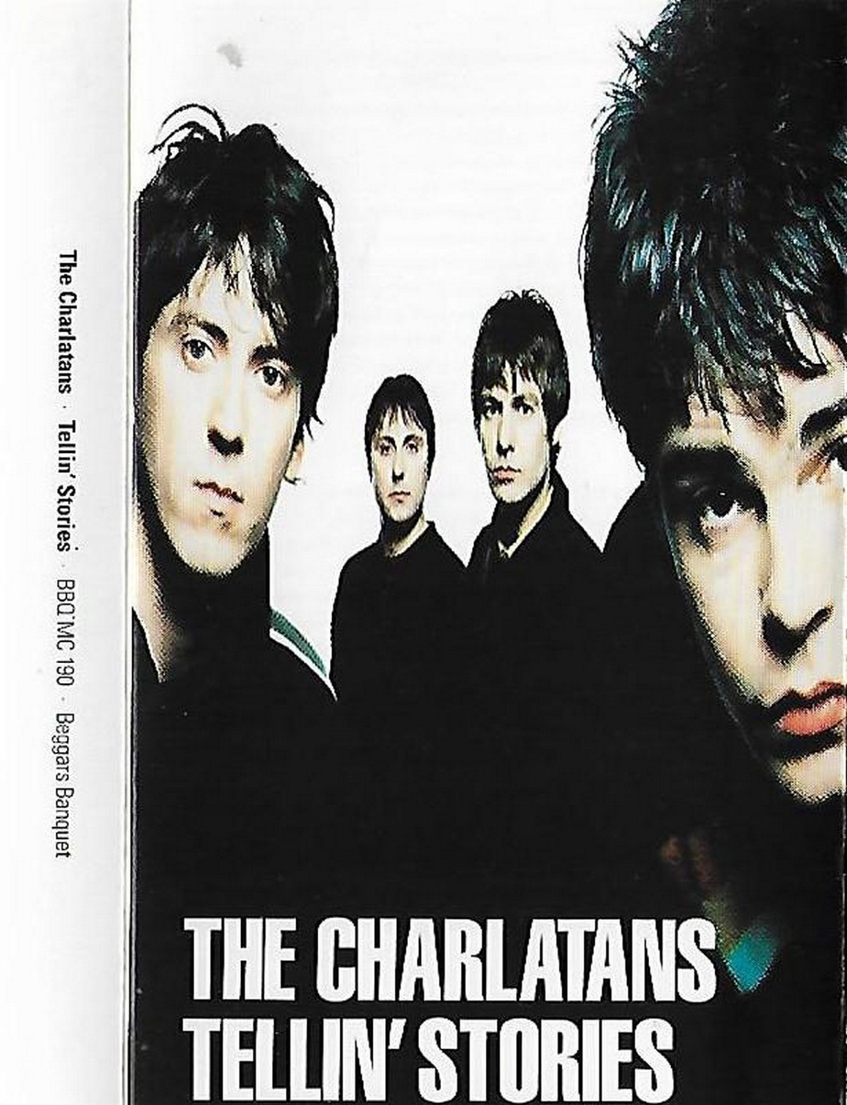 CHARLATANS TELLIN' STORIES CASSETTE ALBUM Indie Rock Beggars Banquet BBQMC 190