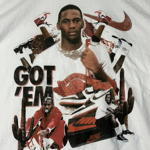 RARE Jordan T-Shirt XXL VNTG Style Got 'Em The Best on Earth 6X Champion - Picture 4 of 6
