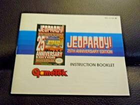 Jeopardy - 25th Anniversary Edition Nintendo Entertainment NES 1990 CIB Working