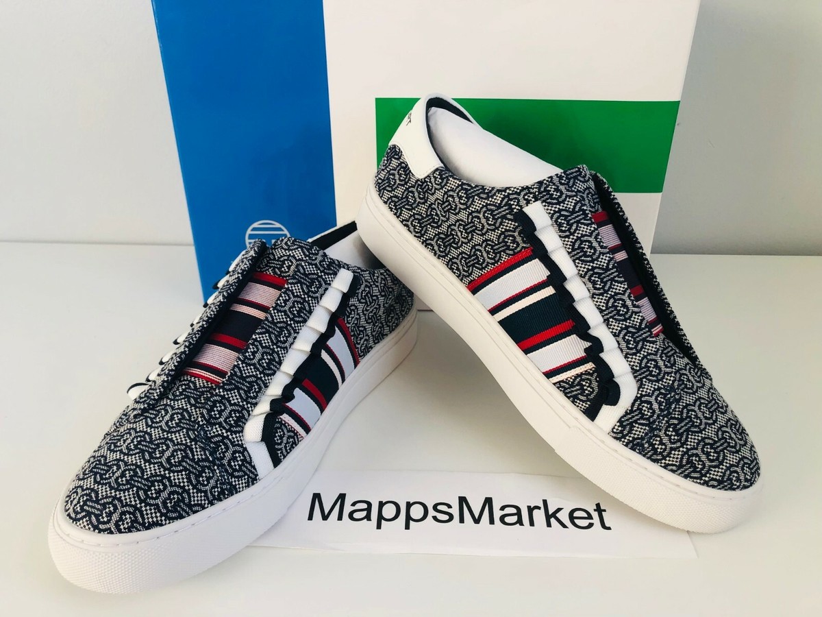 NIB Authentic TORY BURCH Tory Sport Slip-on Gemini Jacquard Ruffle