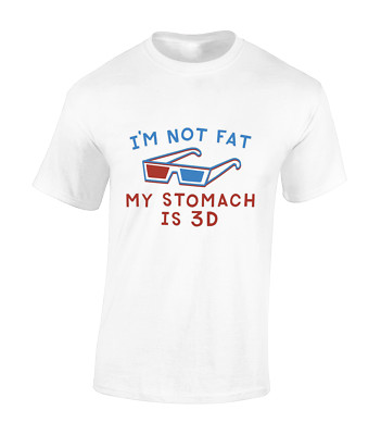BAUCH 3D NICHT FETT HERREN T-SHIRT LUSTIG WITZ GESCHENKIDEE PAPA EHEMANN TOP