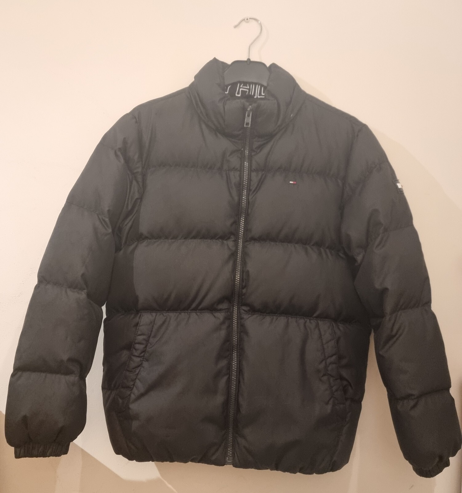 Tommy Hilfiger Boys Essential Black Jacket Size 12(152)