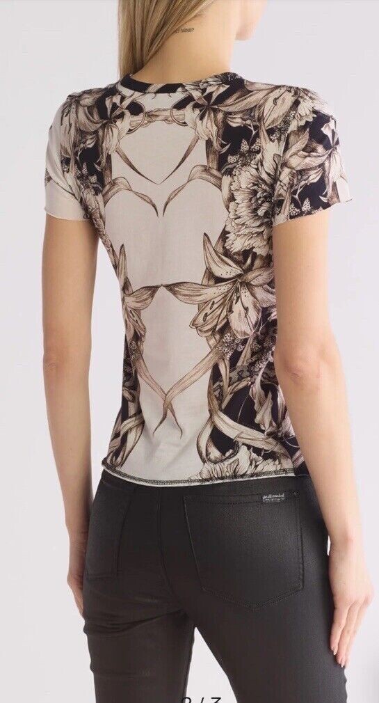 All Saints Pattie Anna Floral Tee In Ecru White - 30% Off
