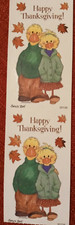 SUZY'S ZOO "HAPPY THANKSGIVING DUCK COUPLE STICKER MODULE 90138