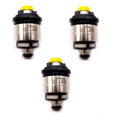3 x Okcan Injectors for Landi Renzo MED GI25-20 yellow AMP / BOSCH new