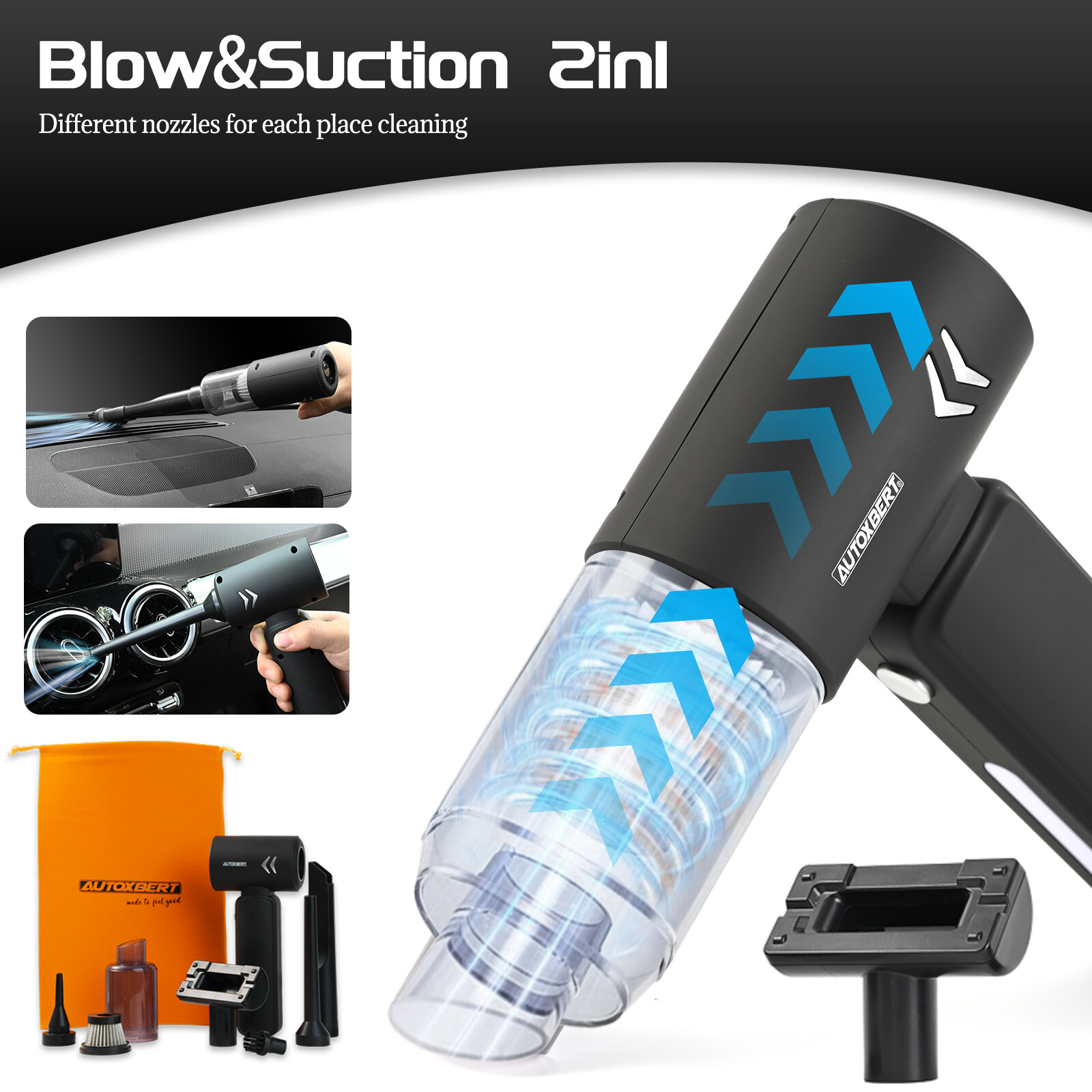 Rechargeable Cordless Hand Held Vacuum Cleaner Mini Portable Wireless Car  Home