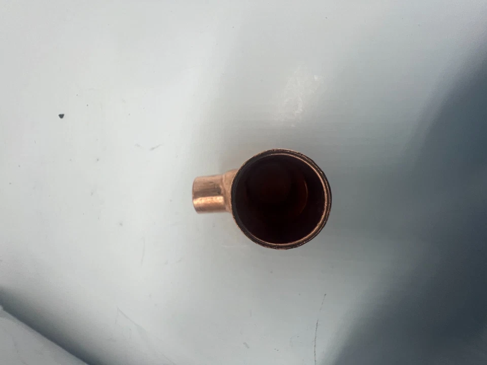 QTY 50 NIBCO Wrot Copper, Cup x Cup x Cup, 1/2 in x 1/2 in x 1/4 in Copper Tube - Image 4 of 4