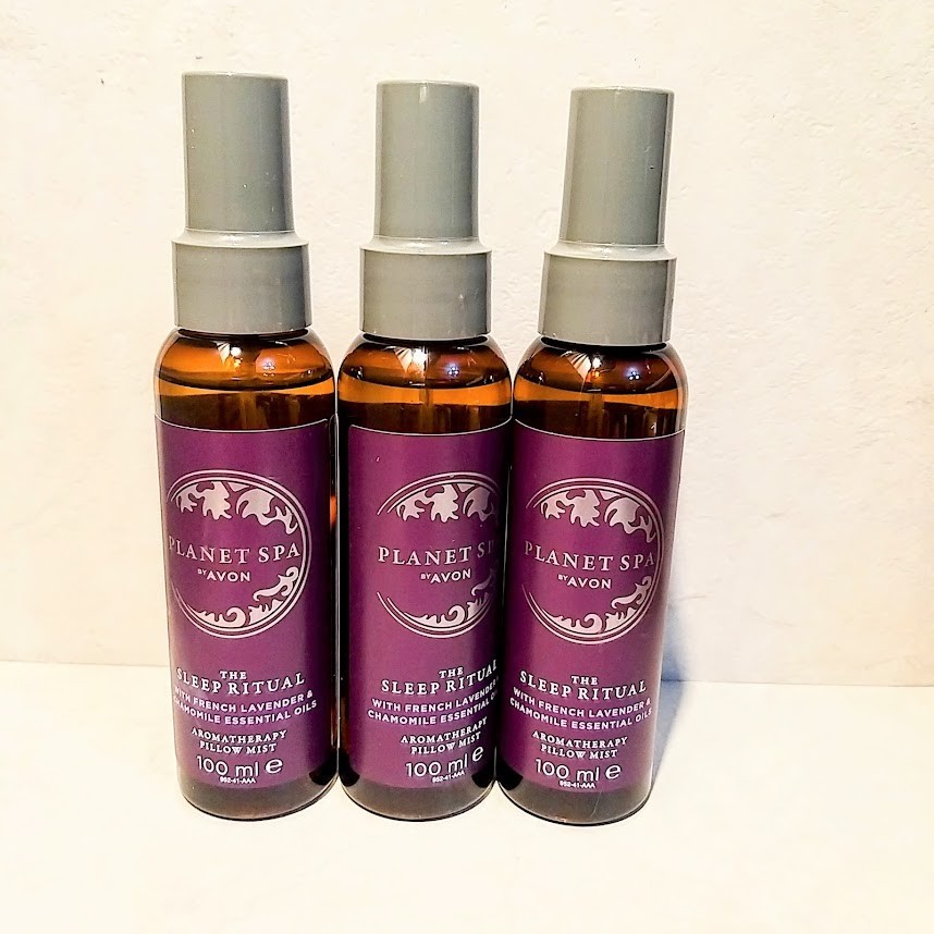 3x Avon Planet Spa Beauty Sleep Camomile & Lavender Pillow Mist Spray 100ml x3