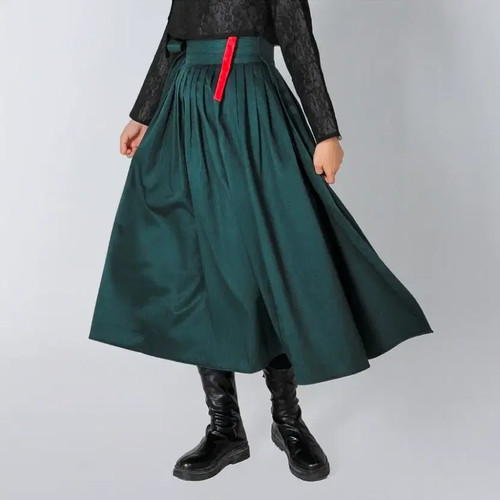 Women's Green Hanbok Skirt Traditional Costume Official