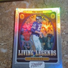 Panini Prestige 2024 Living Legends Krause Vikings Poyer Dolphins Football Lot