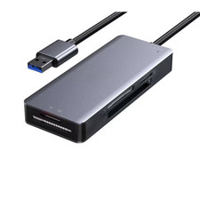 USB 3.0 to Compact Flash Memory Card Reader Adapter, 5Gbps Read 5 Cards Simultan