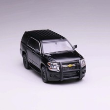 596 1:64 2015 Tahoe Schwarz Plain-Clothes-Lackierung Auto-Modell