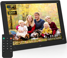 10.1" Digital Picture Frame, 1080P IPS Digital Photo Frame, No Wifi/App Needed,