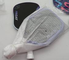 FRIDAY PICKLE BALL PADDLE  2 PACK  PURPLE AURA  WIDE BODY  16mm  WITH COVER