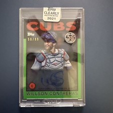 2021 Topps Clearly Auto 1986 Topps Baseball Willson Contreras /99