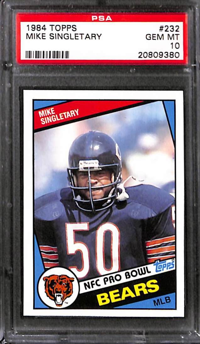 1984 TOPPS #232 MIKE SINGLETARY PSA 10 GEM-MT 20809380 