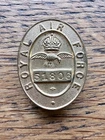 WW2 Royal Air Force RAF War Worker NUMBERED On War Service Lapel Badge