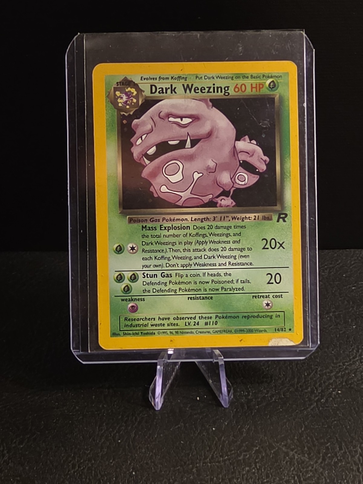 Dark Weezing 14/82 Team Rocket Holo