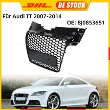 1x Frontgrill Wabengrill Schwarz für Audi TT 2007-2014 8J0853651 ohne RS Emblem