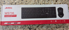 Jedel Home Office Wireless Mouse and Keyboard Combo WS736 Black