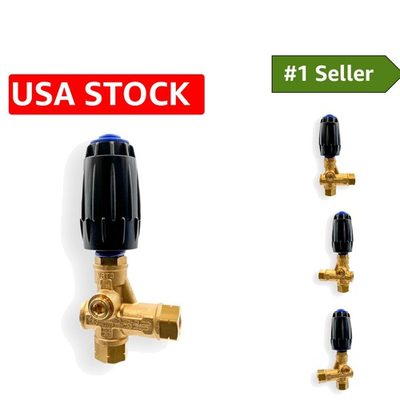 #ad Adjustable Brass Unloader for Pressure Washers 3650 PSI Blue Spring Design $104.99