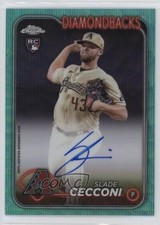 2024 Topps Chrome Rookie Aqua Wave Refractor /199 Slade Cecconi #RA-SCE Auto lh0