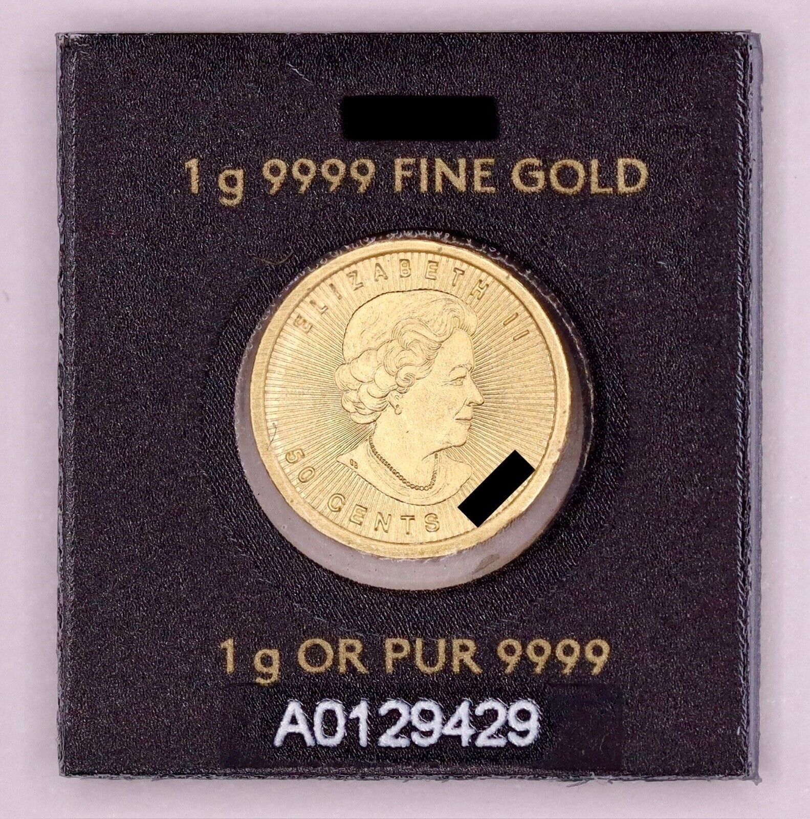1 Gram Gold Maple Leaf .9999 Fine Coin Maplegram In Assay - Random Year ...