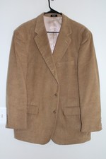 VINTAGE BROWN KILBURNE 100 COTTON CORDUROY SPORT COAT sz 42R solid suit jacket