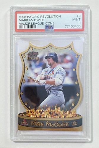 1998 Pacific Revolution Major League Icons Mark McGwire #9 PSA 9