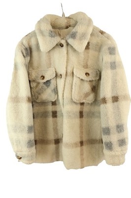 NUTMEG Beige Flor Jacke Größe 9-10 Jahre Mädchen Overshirt Freizeit Outdoor 024447