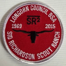SR2 SID RICHARDSON RANCH Boy Scout BSA PATCH Longhorn Council TX 1969 - 2015 w