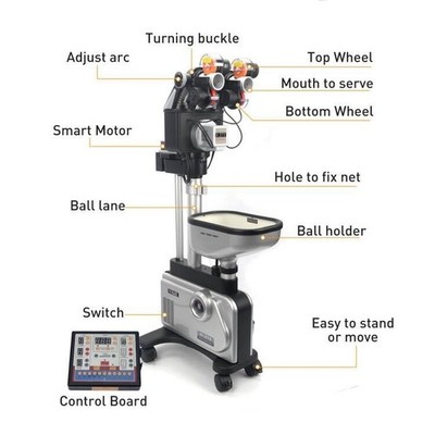 S27T Dual Heads Table Tennis Robot Ping Pong   Training Machine Programmable *rr