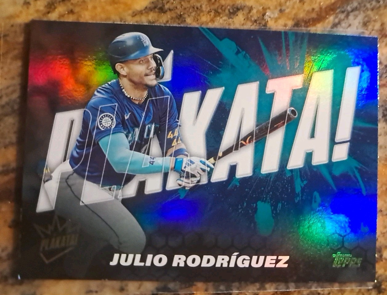 2025 Topps Series 1 Plakata JULIO RODRIGUEZ PLAK-9 SSP MARINERS