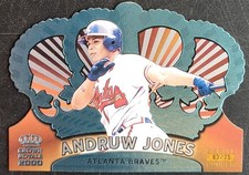 Andruw Jones 2000 Crown Royale Platinum Blue Card /75 Braves HOF